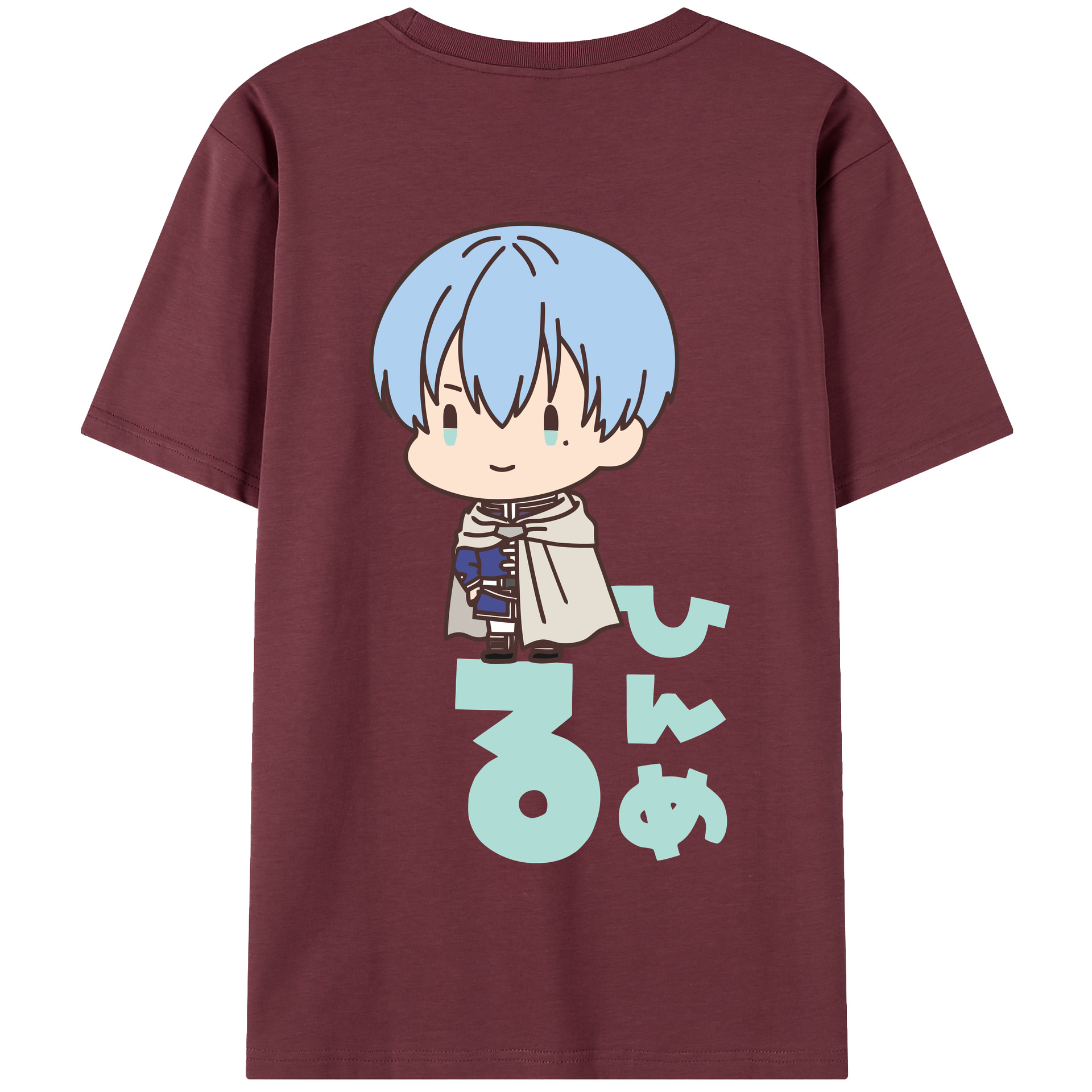 （画像用） 葬送のフリーレン Frieren 綿100％半袖Tシャツ（背面プリント）